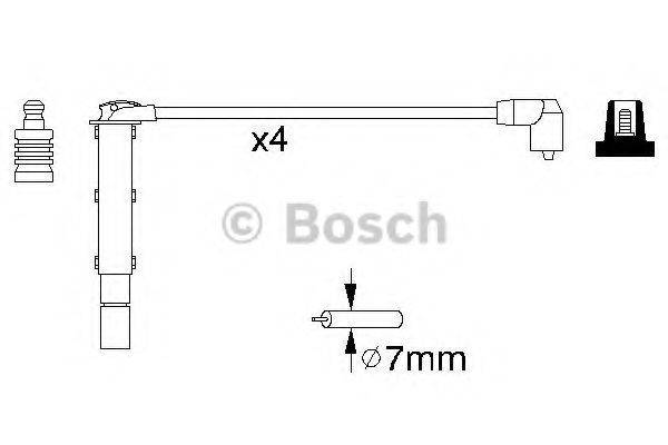 BOSCH 0986356787 Комплект дротів запалення