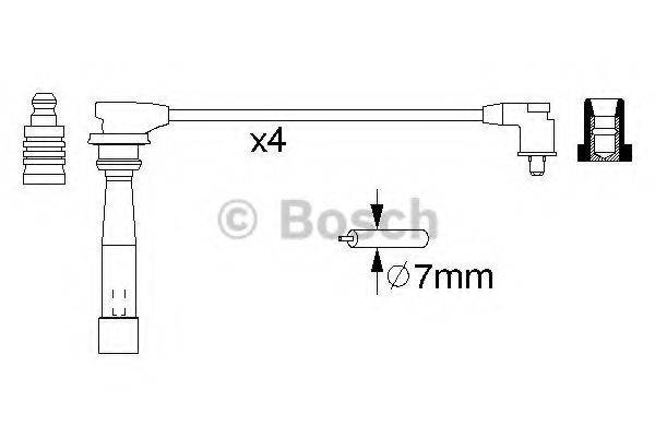 BOSCH 0986356989 Комплект дротів запалення