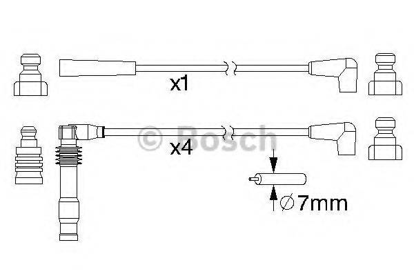 BOSCH 0986357156 Комплект дротів запалення