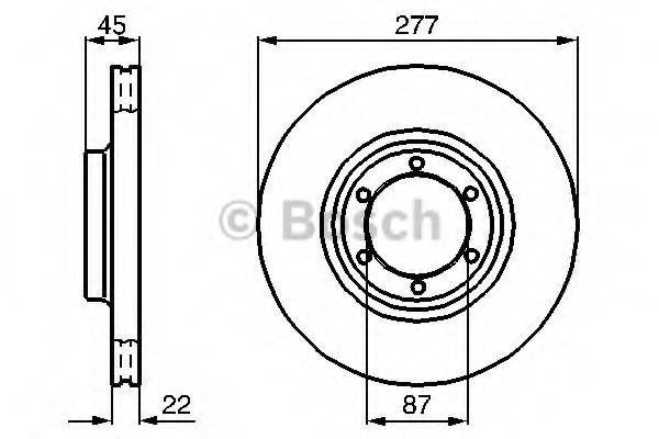 BOSCH 0986478635 гальмівний диск