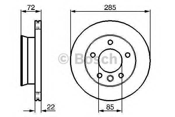 BOSCH 0986479212 гальмівний диск