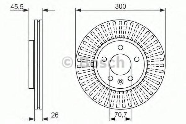 BOSCH 0986479C56 гальмівний диск