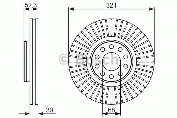 BOSCH 0986479690 гальмівний диск