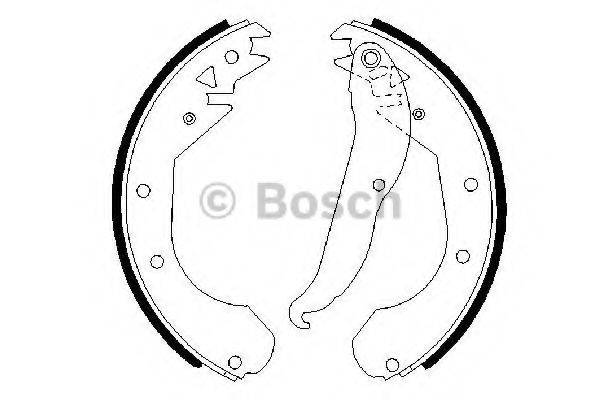 BOSCH 0986487201 Комплект тормозных колодок