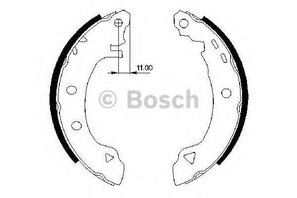 BOSCH 0986487295 Комплект гальмівних колодок