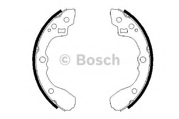 BOSCH 0986487687 Комплект гальмівних колодок