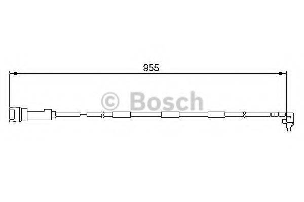 BOSCH 1987474906 Сигнализатор, износ тормозных колодок