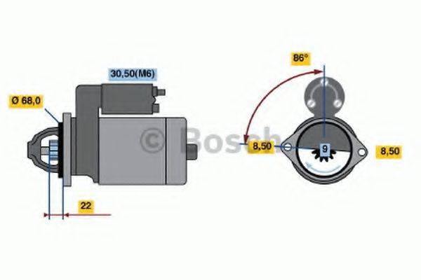 Стартер BOSCH 0 001 107 098