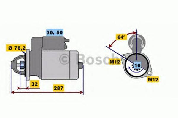 BOSCH 0001109021 Стартер