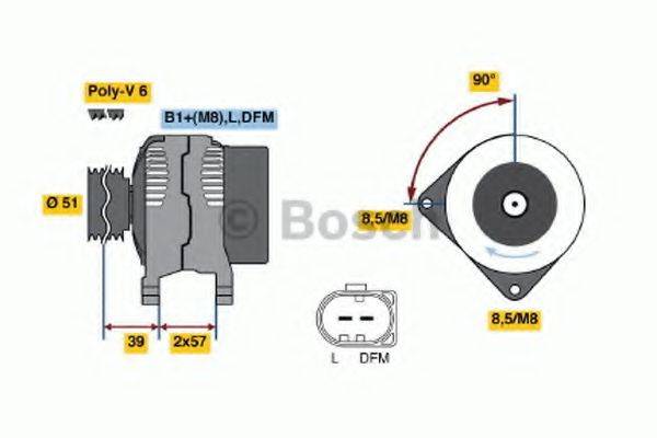 Генератор BOSCH 0 124 325 128