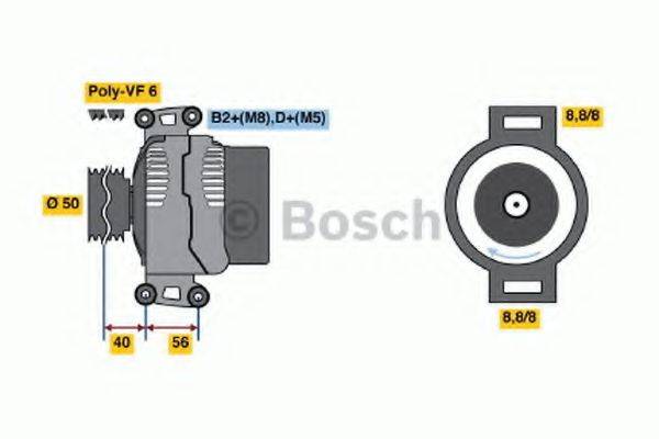 BOSCH 0124615035 Генератор