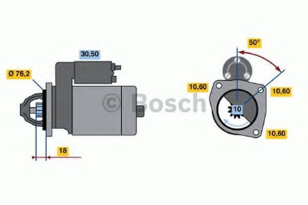 BOSCH 0986015200 Стартер