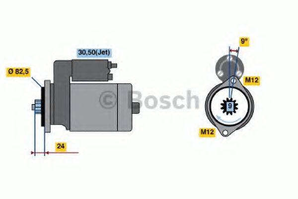 BOSCH 0986018380 Стартер