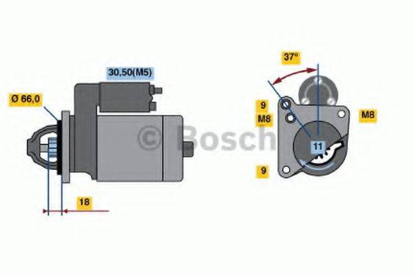 Стартер BOSCH 0 986 021 651