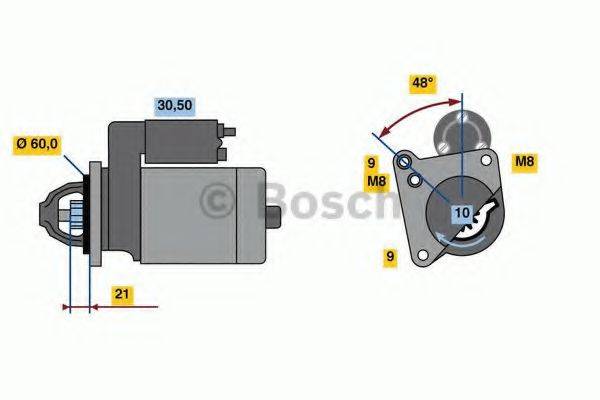 BOSCH 0986021970 Стартер