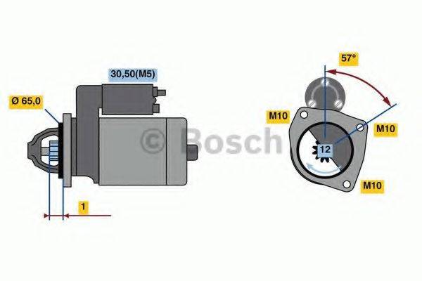 BOSCH 0986022910 Стартер