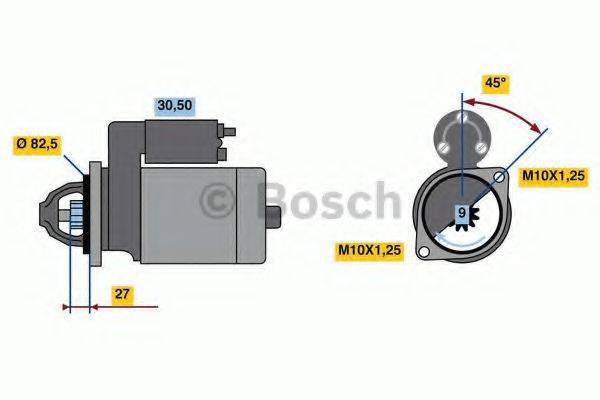 BOSCH 0986023370 Стартер