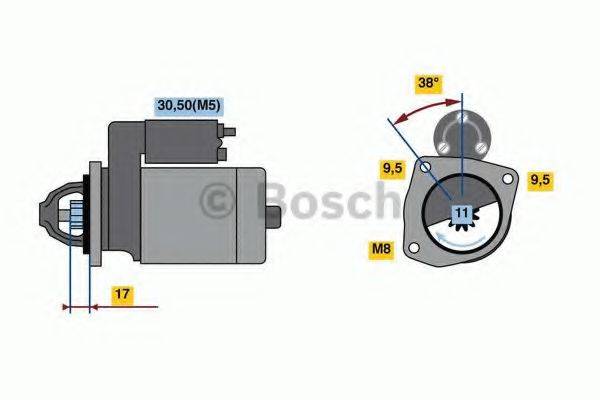 Стартер BOSCH 0 986 023 580