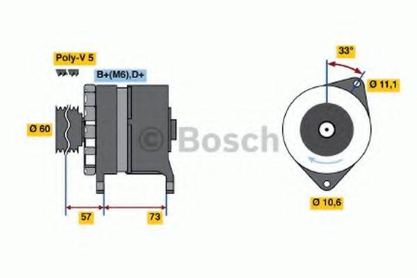 BOSCH 0986037130 Генератор