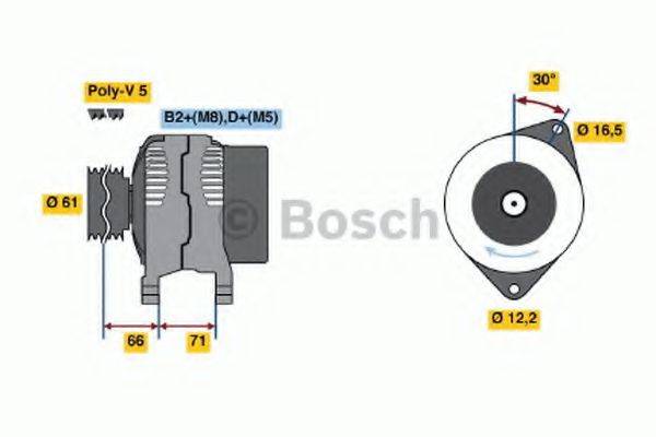 BOSCH 0124415011 Генератор