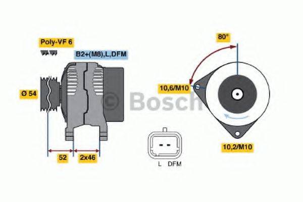 Генератор BOSCH 0 986 046 240