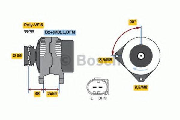 BOSCH 0986048180 Генератор