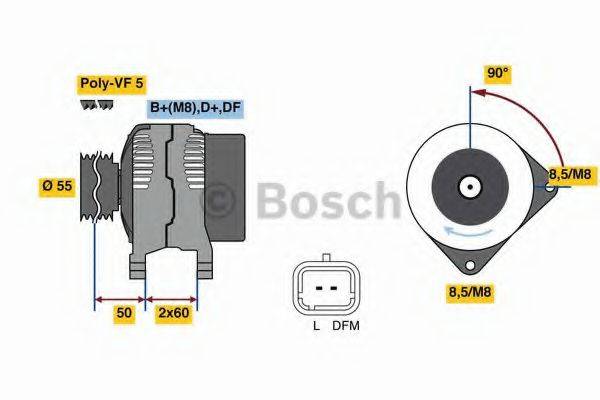 BOSCH 0986080140 Генератор