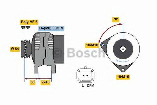 Генератор BOSCH 0 986 080 190