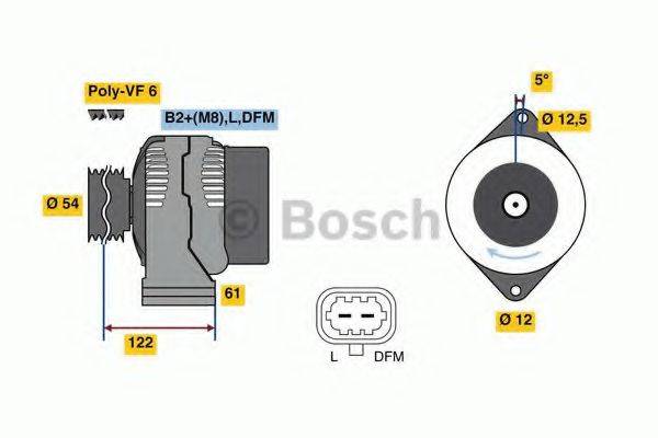 BOSCH 0986080370 Генератор