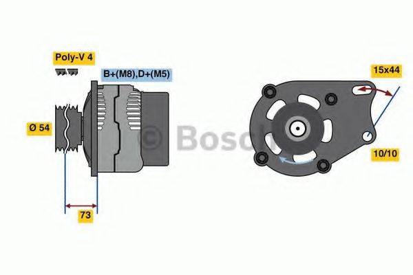 Генератор BOSCH 0 986 080 560