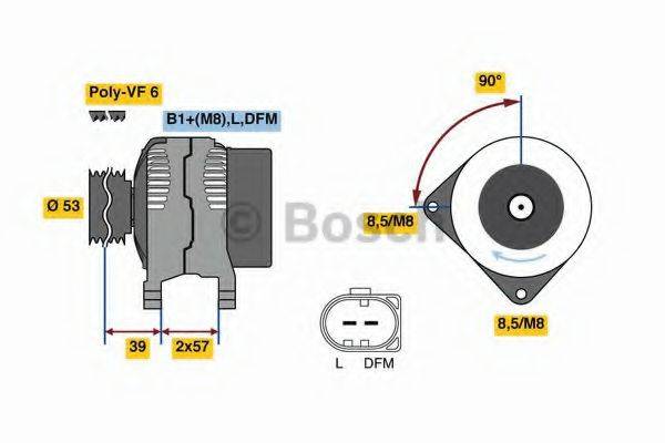 Генератор BOSCH 0 986 080 600