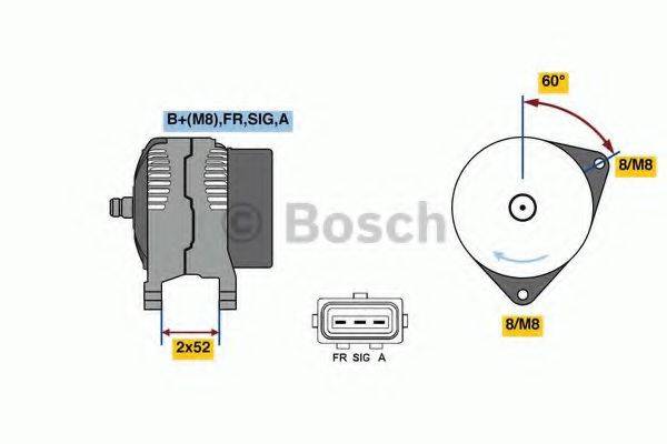 BOSCH 0986081090 Генератор