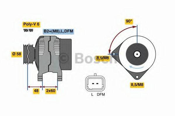 Генератор BOSCH 0 986 081 110