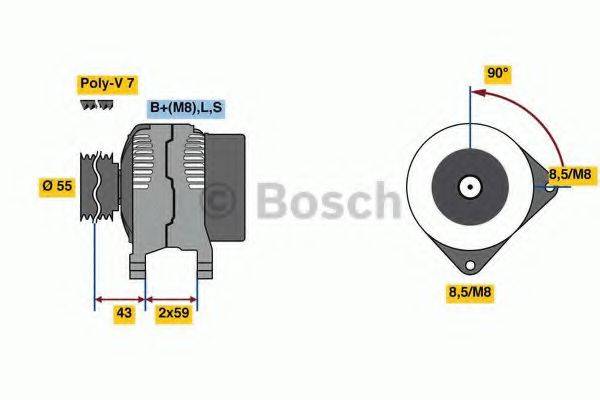 BOSCH 0986081220 Генератор