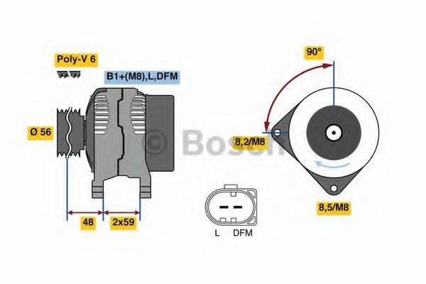 BOSCH 0986081320 Генератор