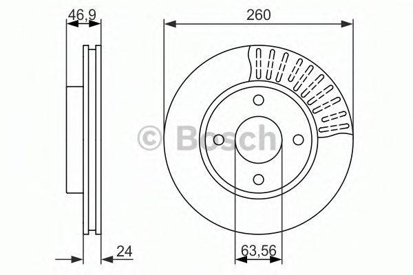 BOSCH 0986479837 гальмівний диск