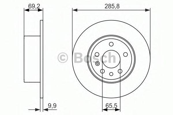 гальмівний диск BOSCH 0 986 479 866