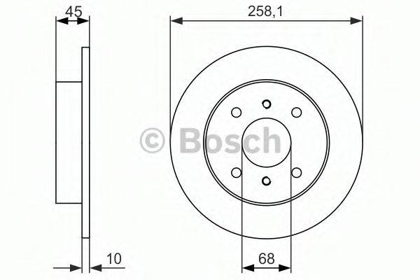 BOSCH 0986479880 гальмівний диск