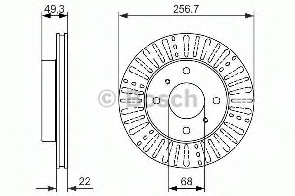 BOSCH 0986479881 гальмівний диск