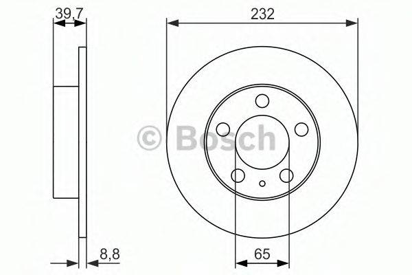 BOSCH 0986479915 гальмівний диск