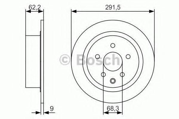 гальмівний диск BOSCH 0 986 479 S71