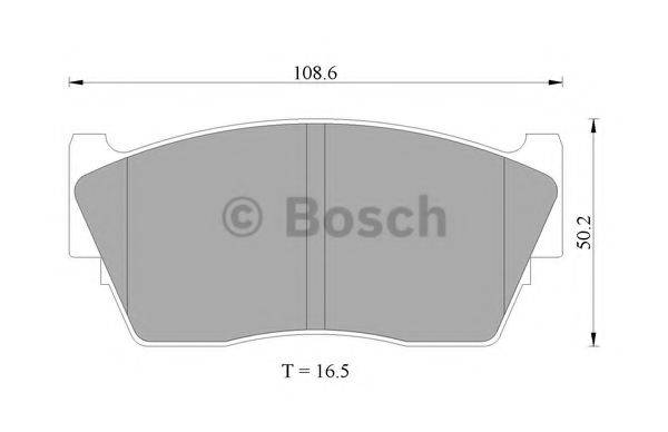 BOSCH 0986505740 Комплект гальмівних колодок, дискове гальмо