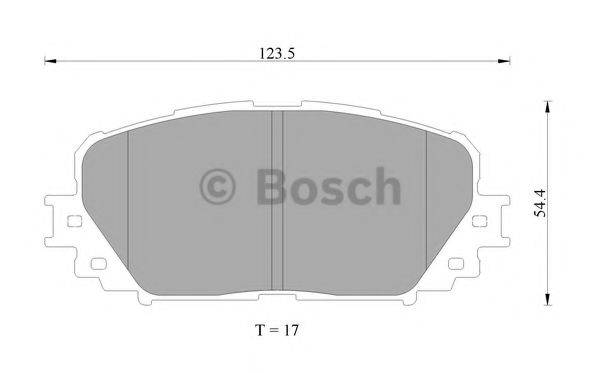 BOSCH 0986AB2268 Комплект гальмівних колодок, дискове гальмо