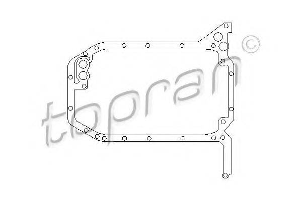 TOPRAN 101593 Прокладка, масляний піддон