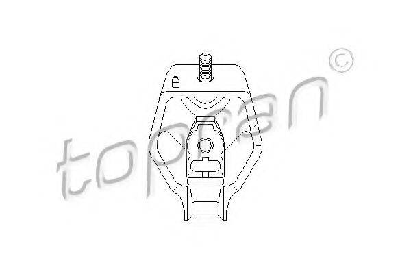 Підвіска, ступінчаста коробка передач TOPRAN 107 992