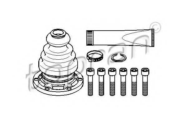 TOPRAN 103688 Комплект пылника, приводной вал