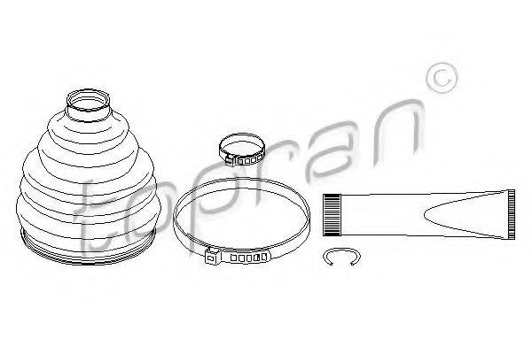 TOPRAN 111667 Комплект пильника, приводний вал