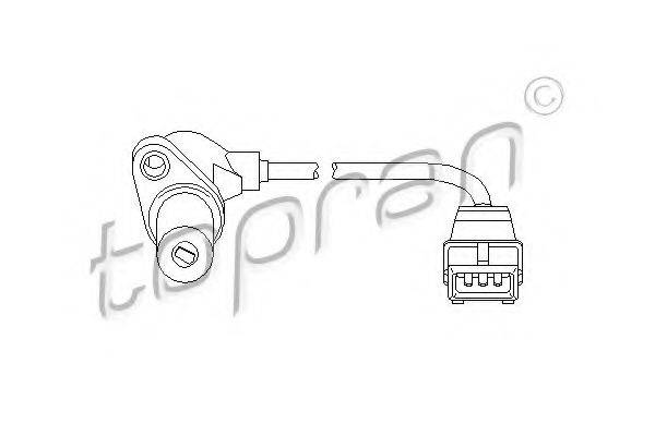TOPRAN 111378 Датчик частоти обертання, керування двигуном