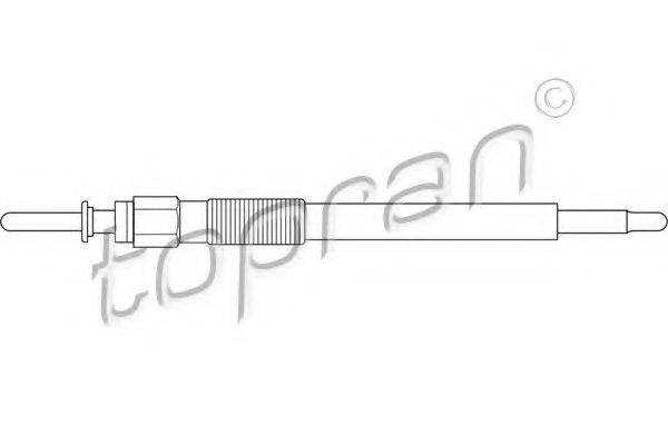 TOPRAN 206655 Свічка розжарення, електр. обігрів
