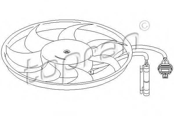TOPRAN 207218 Вентилятор, охолодження двигуна
